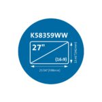Kensington MagPro Magnetic Privacy Screen Filter for Monitors 27" (16:9)