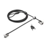 Kensington NanoSaver Keyed Dual Head Laptop Lock 5mm Cable Standard Keyed for Kensington Slot