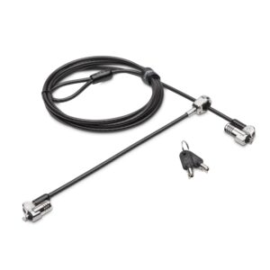 Kensington NanoSaver Keyed Dual Head Laptop Lock 5mm Cable Standard Keyed for Kensington Slot