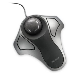 Kensington Orbit Optical Trackball Wired Ambidextrous 2-Button with SmartFit Silver