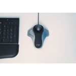 Kensington Orbit Optical Trackball Wired Ambidextrous 2-Button with SmartFit Silver