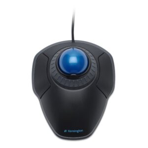 Kensington Orbit Trackball with Scroll Ring Wired Ambidextrous 2-Button Optical Mouse Black