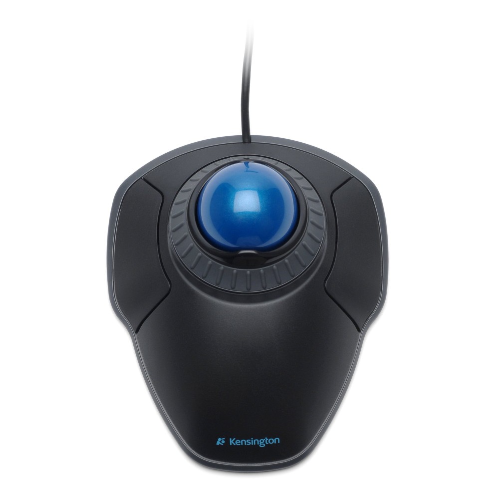 Kensington Orbit Trackball with Scroll Ring Wired Ambidextrous 2-Button Optical Mouse Black Kensington Orbit Trackball with Scroll Ring Wired Ambidextrous 2-Button Optical Mouse Black