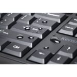 Kensington Pro Fit Ergo Wireless Keyboard Black with AES Encryption, Bluetooth, Nano Receiver