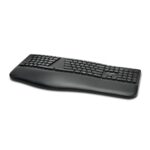 Kensington Pro Fit Ergo Wireless Keyboard Black with AES Encryption, Bluetooth, Nano Receiver