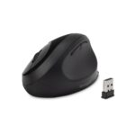 Kensington Pro Fit Ergo Wireless Mouse - 6 Buttons, RF Wireless + Bluetooth, Black