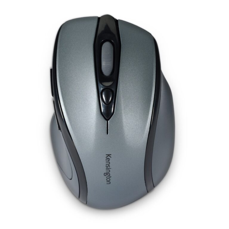 Kensington Pro Fit Mid-Size Wireless Optical Mouse 1600 DPI 3 Buttons RF Wireless with Nano Receiver Grey