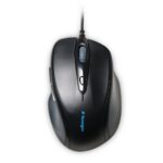 Kensington Pro Fit Wired Full-Size Optical Mouse - PC, Mac, ChromeOS, Black, Right-Hand, 3 Buttons