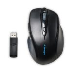Kensington Pro Fit Wireless Full-Size Mouse, 1600 DPI, Optical, 6 Buttons, Black