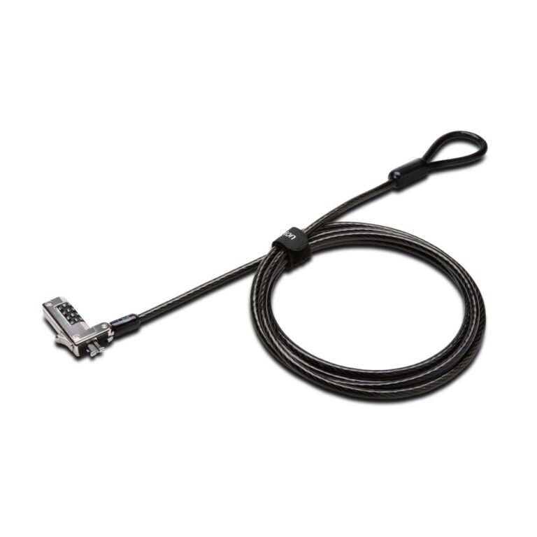 Kensington Slim Combination Laptop Lock - Keyless Resettable Combination Lock - Standard Cable Type