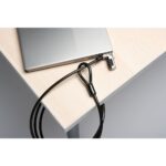 Kensington Slim Combination Ultra Cable Lock for Standard Slot, 6.5mm, 1.8m, Resettable
