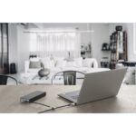 Kensington Slim N17 2.0 Keyed Dual Head Laptop Lock for Wedge-Shaped Slots, Standard Keyed