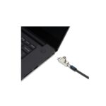 Kensington Slim N17 2.0 Keyed Laptop Lock for Wedge-Shaped Slots, Standard Keyed, 1.8m Cable