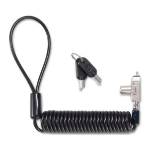 Kensington Slim N17 2.0 Portable Keyed Laptop Lock for Wedge-Shaped Slots, Coiled Cable