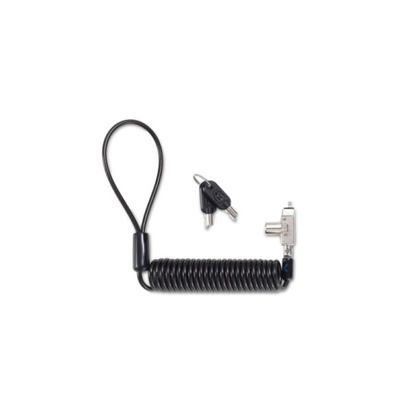 Kensington Slim N17 2.0 Portable Keyed Laptop Lock for Wedge-Shaped Slots, Coiled Cable