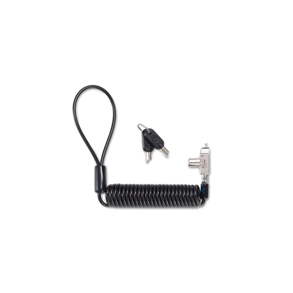Kensington Slim N17 2.0 Portable Keyed Laptop Lock for Wedge-Shaped Slots, Coiled Cable