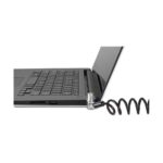 Kensington Slim N17 2.0 Portable Keyed Laptop Lock for Wedge-Shaped Slots, Coiled Cable