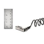 Kensington Slim NanoSaver Portable Combination Laptop Lock, Coiled Cable, Resettable Combination