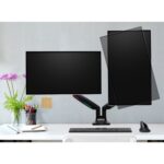 Kensington SmartFit One-Touch Adjustable Dual Monitor Arm 13" - 34" 18kg Black Gas Spring