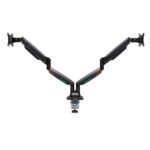Kensington SmartFit One-Touch Adjustable Dual Monitor Arm 13" - 34" 18kg Black Gas Spring