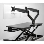Kensington SmartFit One-Touch Adjustable Dual Monitor Arm 13" - 34" 18kg Black Gas Spring