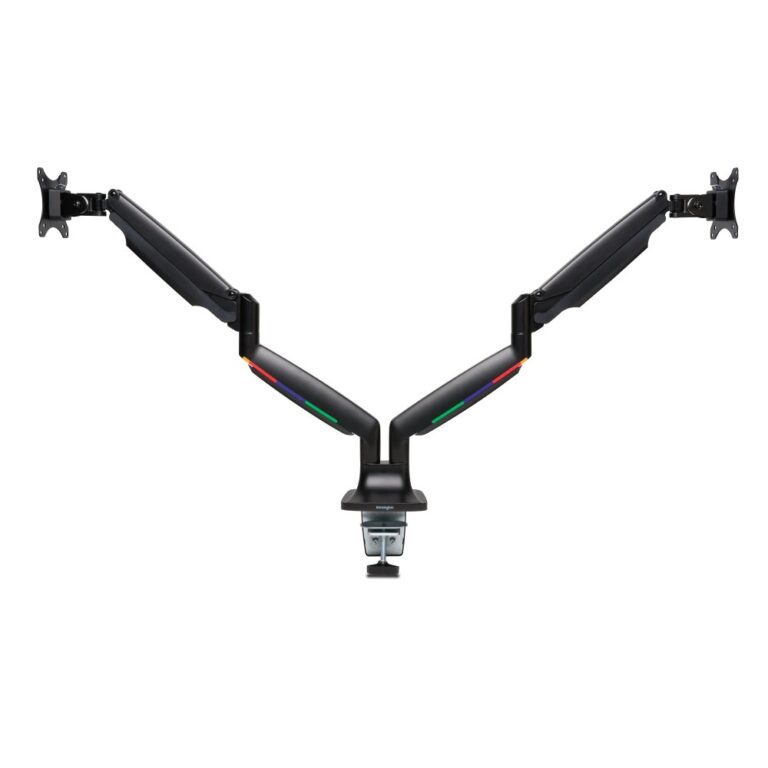 Kensington SmartFit One-Touch Adjustable Dual Monitor Arm 13" - 34" 18kg Black Gas Spring