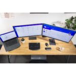 Kensington SmartFit One-Touch Adjustable Dual Monitor Arm 13" - 34" 18kg Black Gas Spring