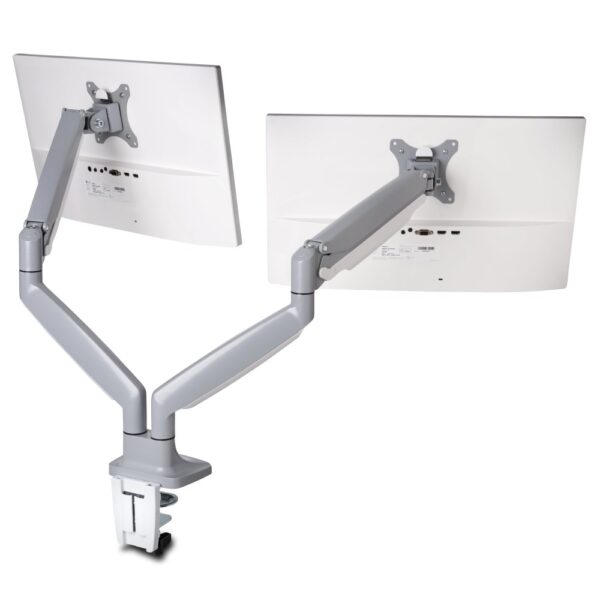 Kensington SmartFit One-Touch Height-Adjustable Dual Monitor Arm Grey
