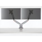 Kensington SmartFit One-Touch Height-Adjustable Dual Monitor Arm Grey