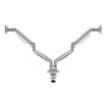 Kensington SmartFit One-Touch Height-Adjustable Dual Monitor Arm Grey