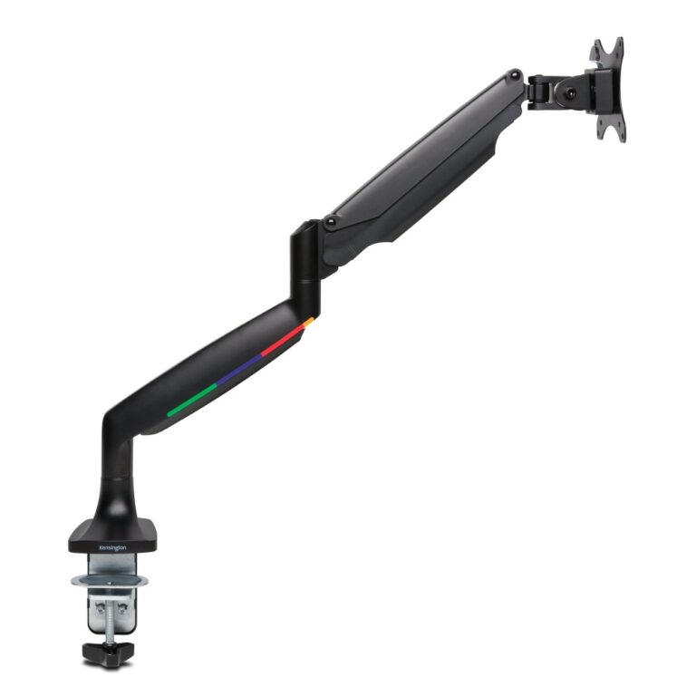 Kensington SmartFit One-Touch Height-Adjustable Single Monitor Arm 13-34" Gas Spring Black