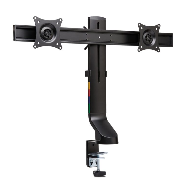 Kensington SmartFit Space-Saving Dual Monitor Arm Black for 2 Displays