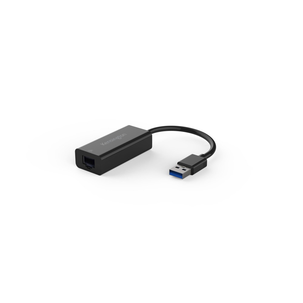 Kensington UA0000E USB-A to Ethernet Adapter 10/100/1000 Mbps Wired Black Kensington UA0000E USB-A to Ethernet Adapter 10/100/1000 Mbps Wired Black