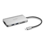 Kensington UH1400P USB-C 8-in-1 Driverless Mobile Dock, Single 4K 60Hz, 85W Power Pass-Through