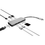 Kensington UH1400P USB-C 8-in-1 Driverless Mobile Dock, Single 4K 60Hz, 85W Power Pass-Through