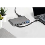Kensington UH1440P USB-C 5Gbps Mobile Dock, Dual Video DP/HDMI/VGA, 85W Power Delivery, Ethernet