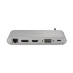 Kensington UH1440P USB-C 5Gbps Mobile Dock, Dual Video DP/HDMI/VGA, 85W Power Delivery, Ethernet