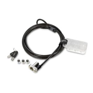Kensington Universal 3-in-1 Keyed Laptop Lock - Standard Keyed Cable Lock for Laptops