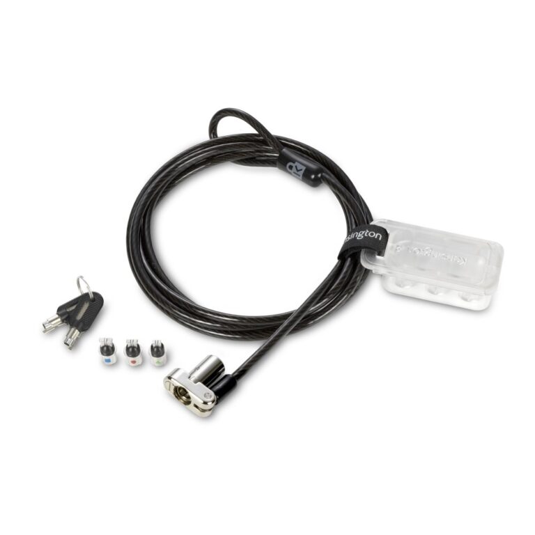 Kensington Universal 3-in-1 Keyed Laptop Lock - Standard Keyed Cable Lock for Laptops