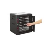 Kensington USB-C Charging Cabinet for 10 Devices - 18W USB-C PD 3.0, Tamper Resistant - Black