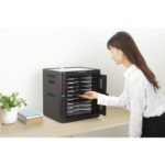 Kensington USB-C Charging Cabinet for 10 Devices - 18W USB-C PD 3.0, Tamper Resistant - Black