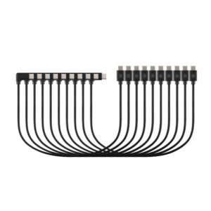 Kensington USB-C Charging Cables 10-pack, 31.5cm, for K67716EU Cabinet, 3A/18W, Anti-Twist
