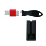 Kensington USB Port Lock with Security Guard for Blocking Multiple Adjacent Ports Black