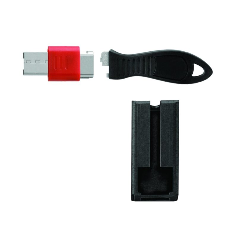 Kensington USB Port Lock with Security Guard for Blocking Multiple Adjacent Ports Black