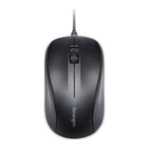Kensington ValuMouse Wired Optical Mouse, 3 Buttons, Ambidextrous Design, Black
