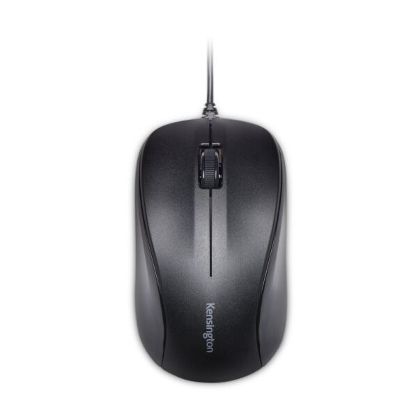 Kensington ValuMouse Wired Optical Mouse, 3 Buttons, Ambidextrous Design, Black