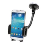 Kensington Windshield/Vent Car Mount for Smartphones - Black, Compatible with iPhone 3G to iPhone 6