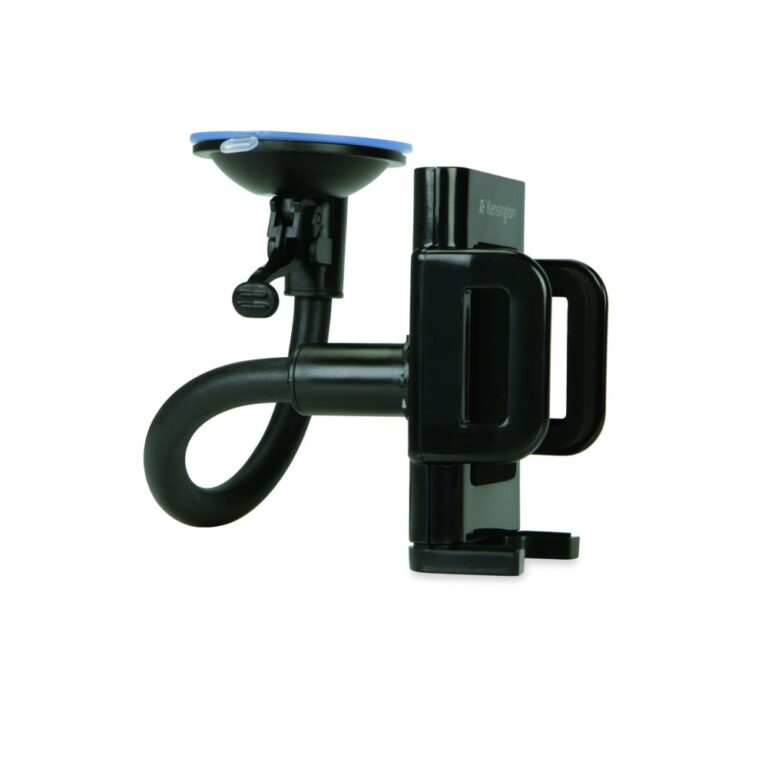 Kensington Windshield/Vent Car Mount for Smartphones - Black, Compatible with iPhone 3G to iPhone 6