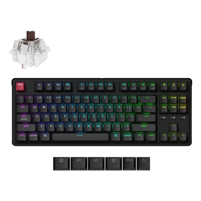 Keychron C3 Pro 8K TKL RGB Mechanical Gaming Keyboard Wired USB UK English Black