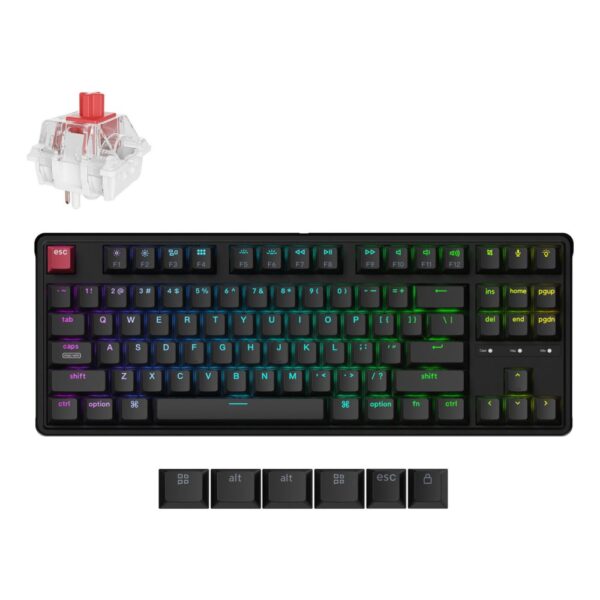 Keychron C3 Pro 8K TKL Wired Mechanical Gaming Keyboard QWERTY UK English Black